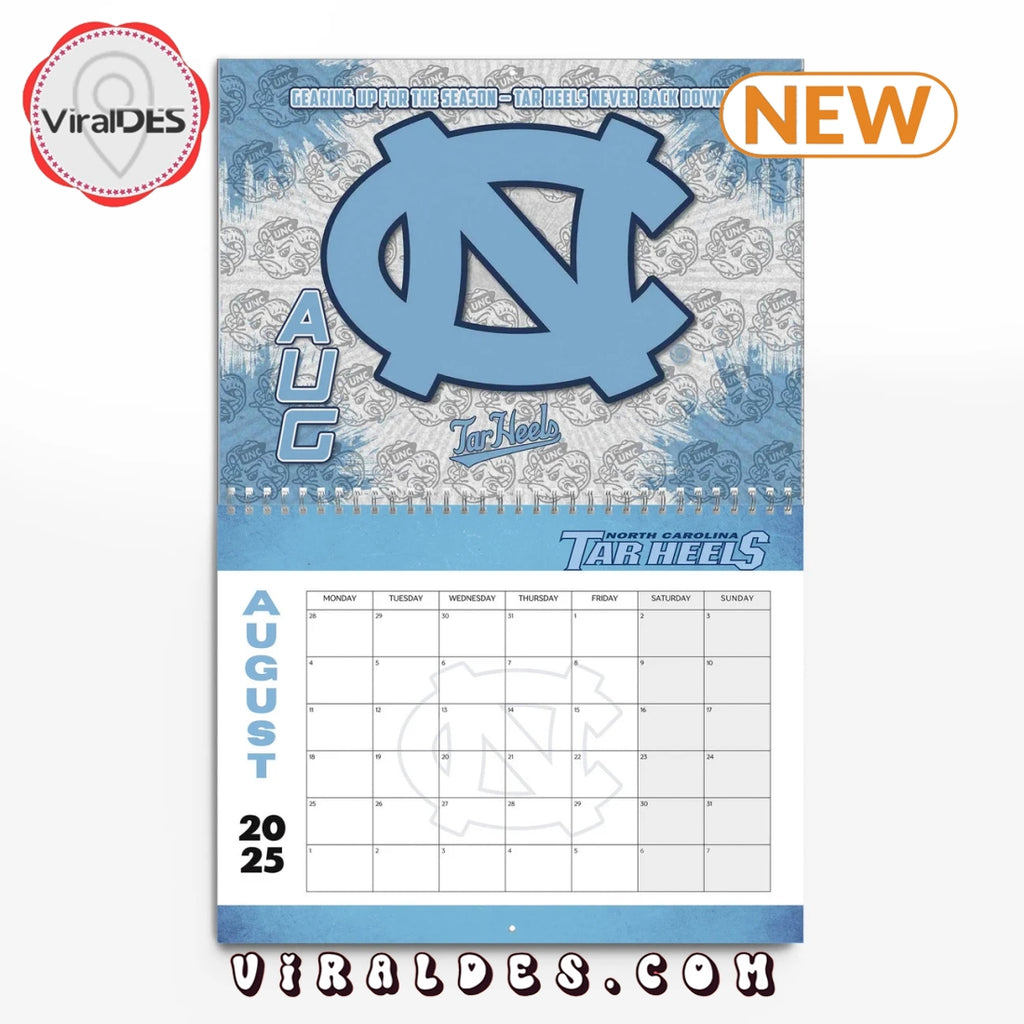 North Carolina Tar Heels 2025 Happy New Year Calendar