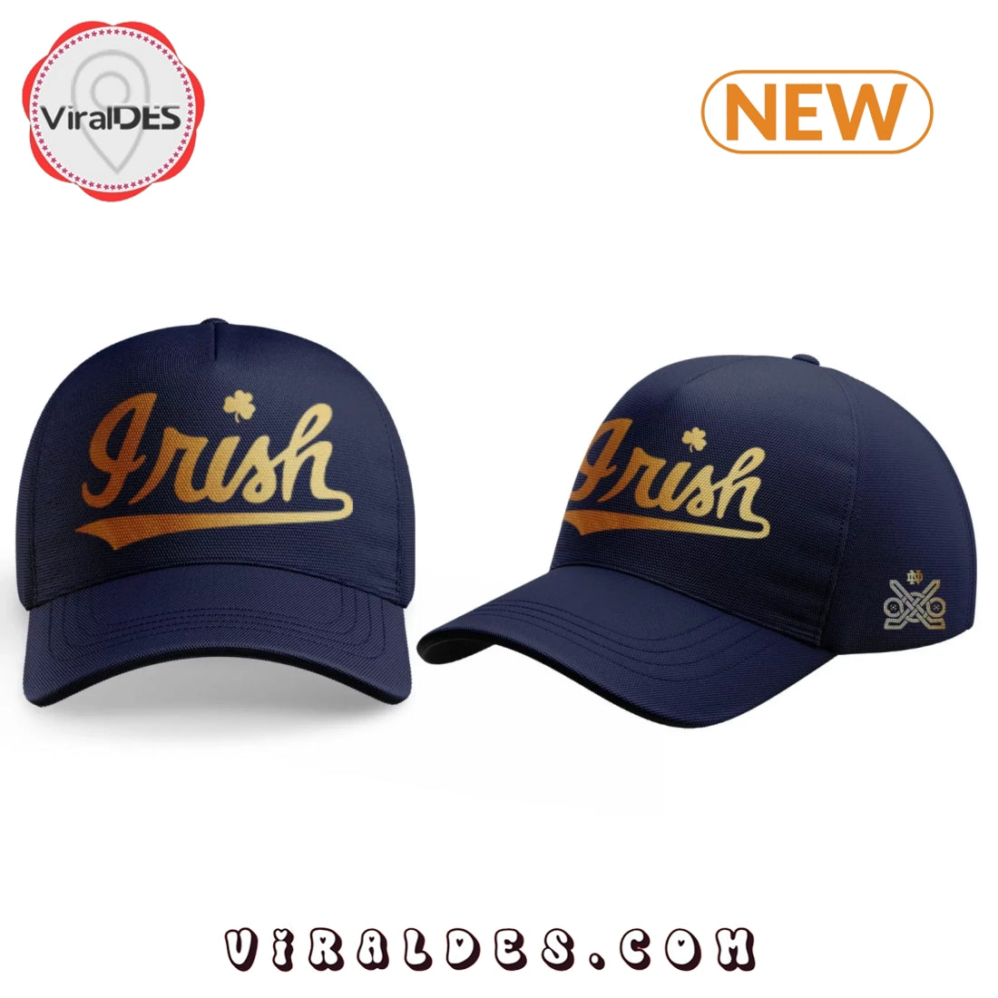 Notre Dame Hockey Irish Gold Hoodie, Jogger, Cap