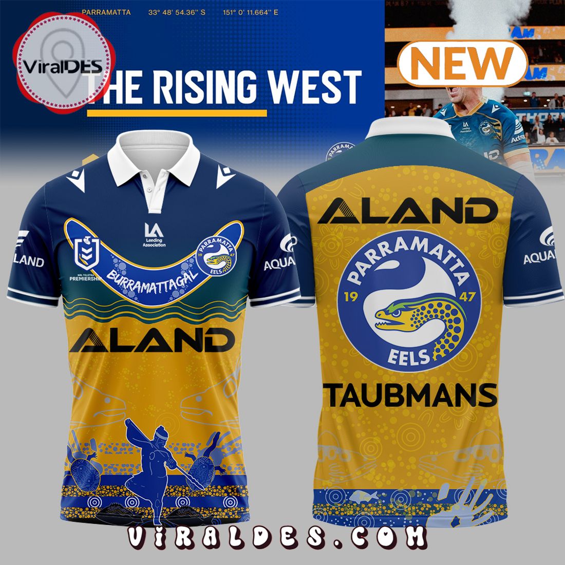 NRL Parramatta Eels FC Football Polo Shirt
