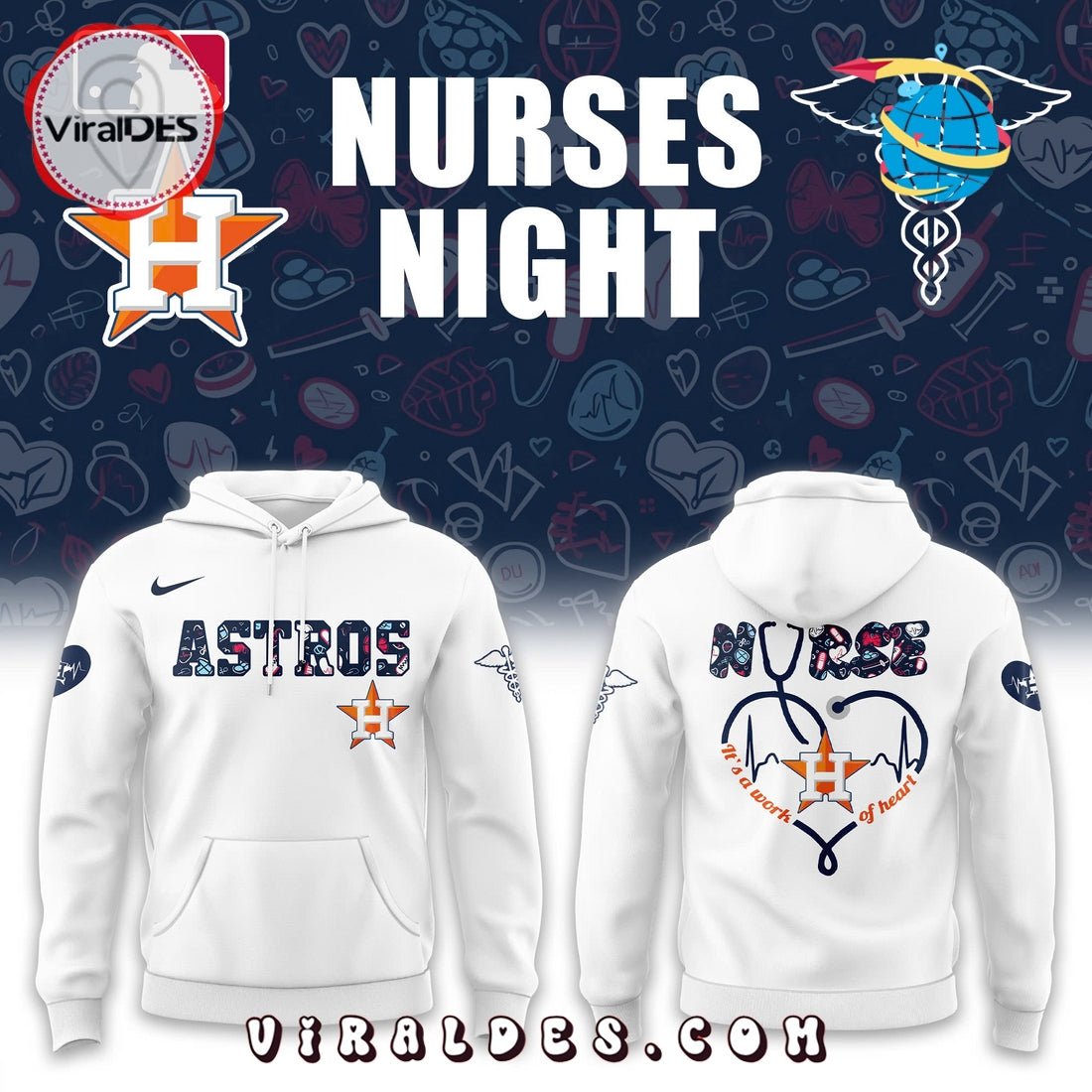 Nurses Night x Houston Astros Hoodie, Long Pants