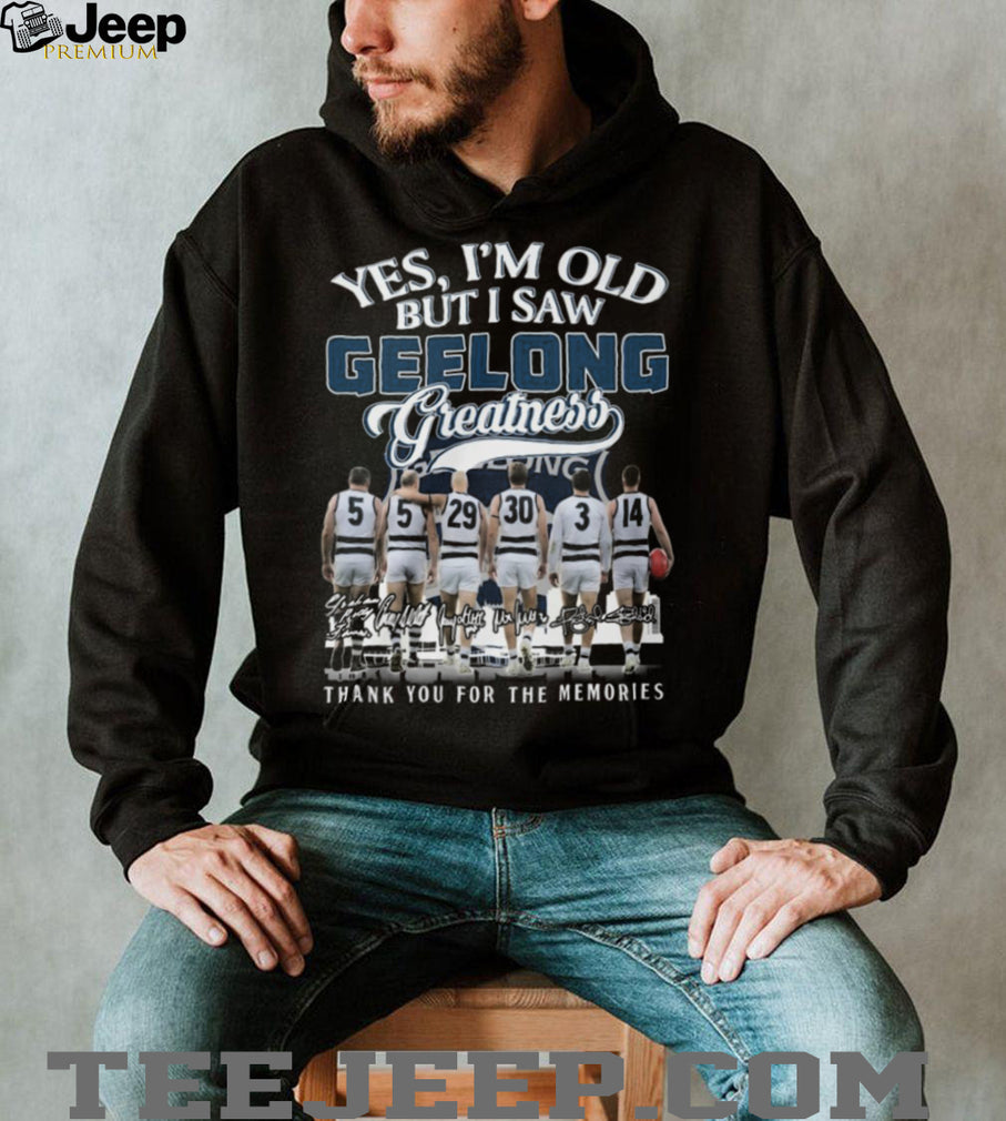 Geelong Cats Greatness AFL Legends Memories T Shirt