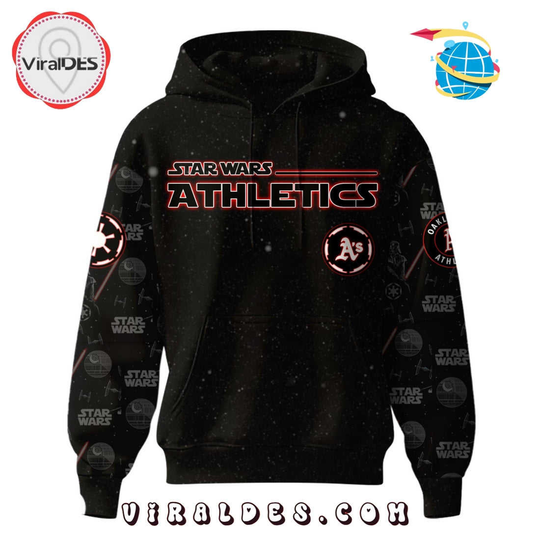 Oakland Athletics MLB x Star War Night Hoodie, Jogger, Cap