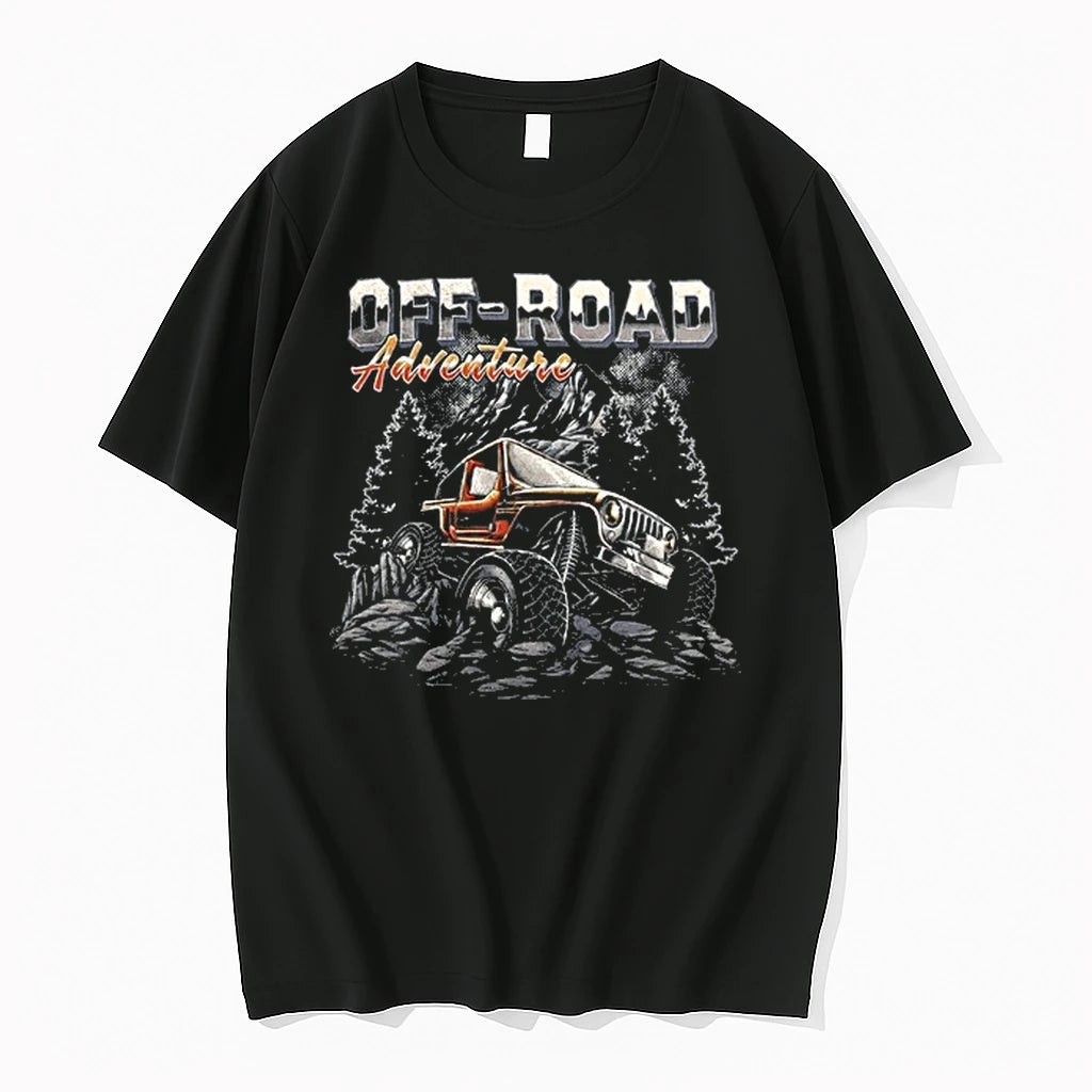 Off Road Adventure Orange 4x4 Vehicle On Rocks 0 Tshirts Sweater