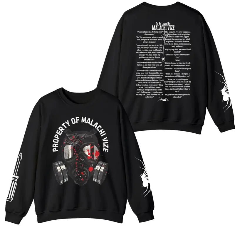 officially licensed leigh rivers little liar little stranger malachi vize book lover dark romance Unisex Heavy Blend Crewneck Sweatshirt