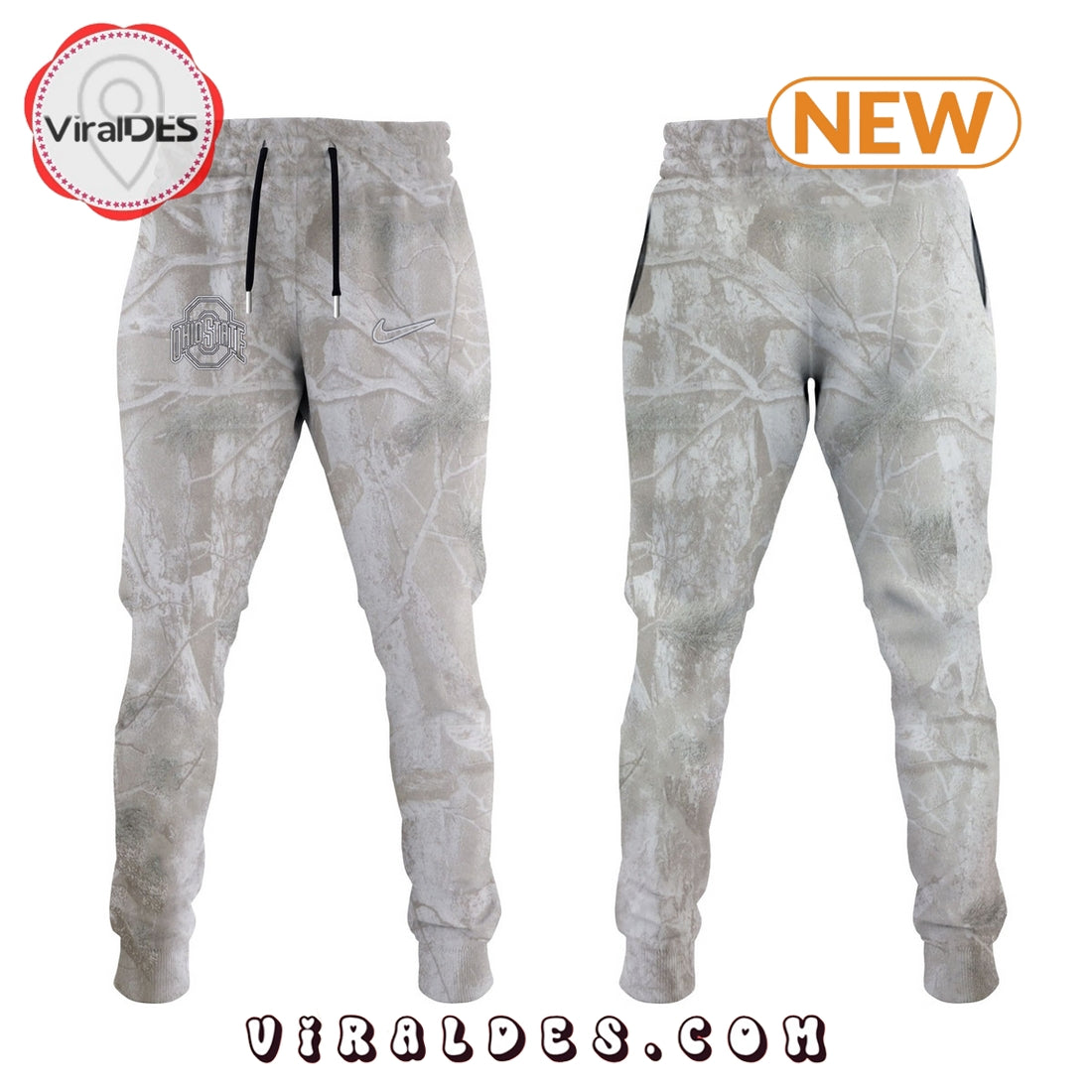 Ohio State Football And Fitch Camo Hoodie, Jogger, Cap