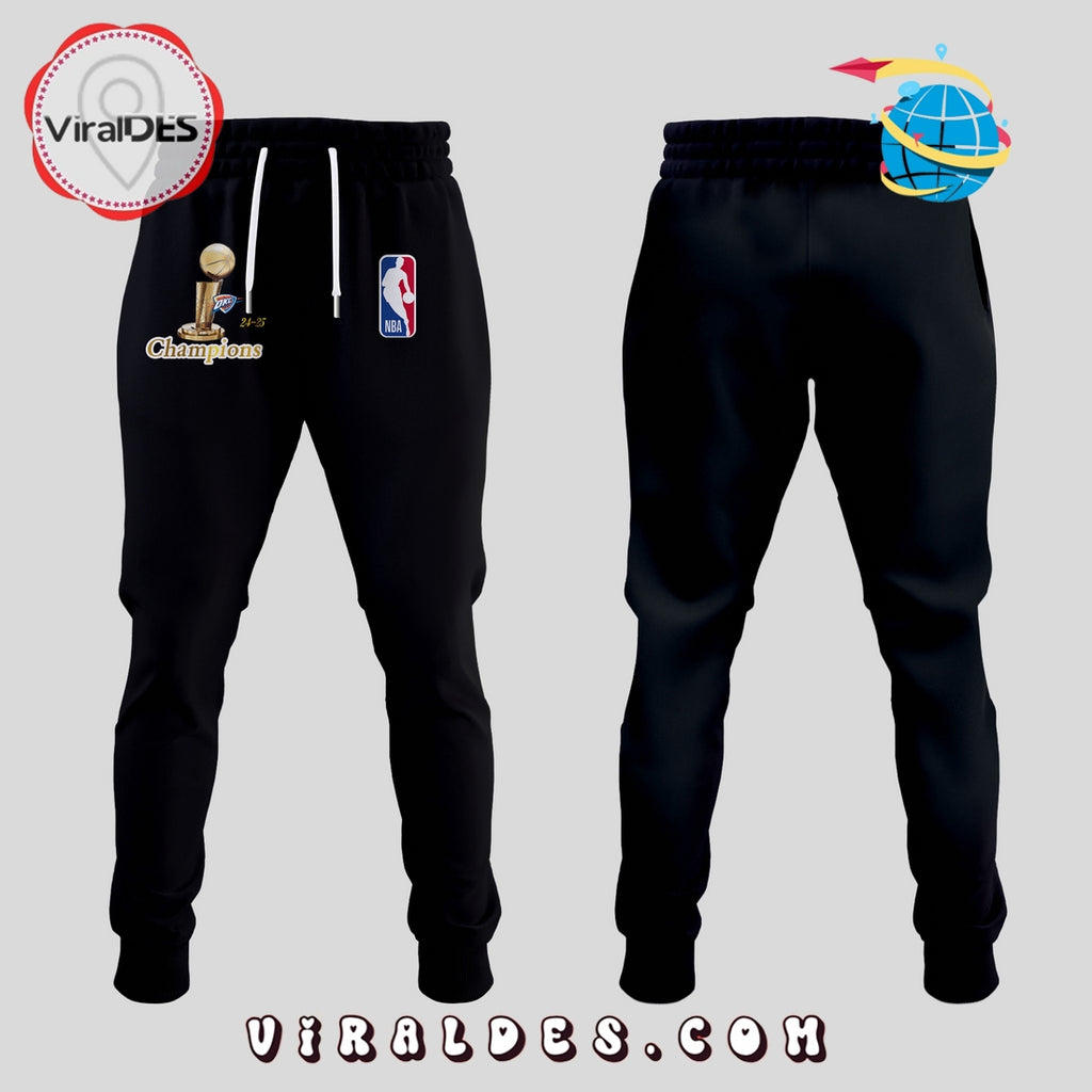 Oklahoma City Thunder NBA Champions 2025 Hoodie, Long Pants