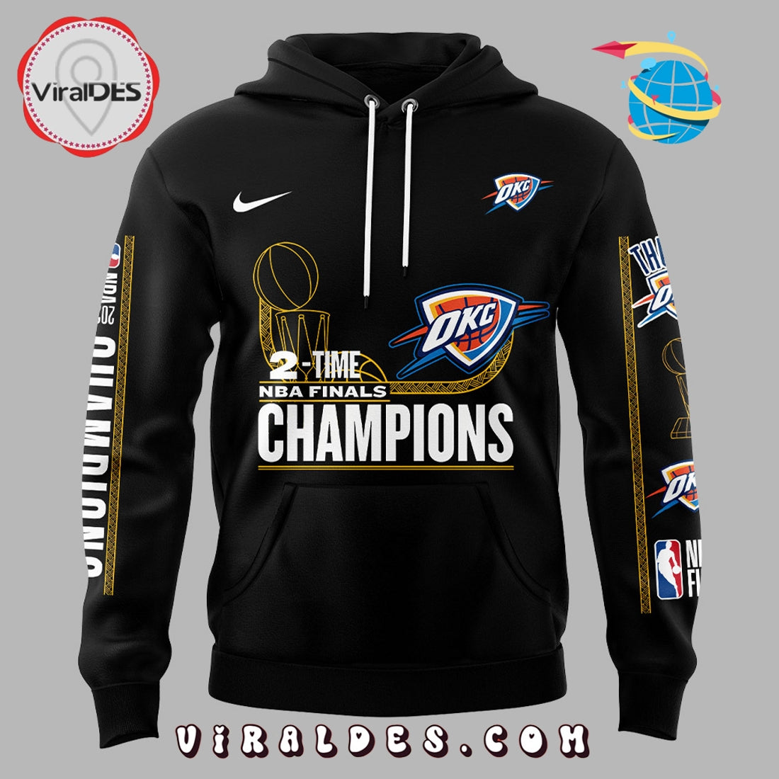 Oklahoma City Thunder NBA Champions Hoodie 2025