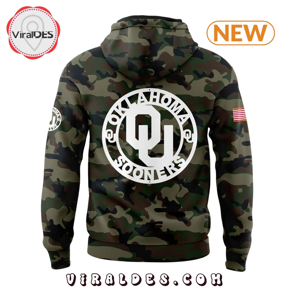 Oklahoma Sooners Football 2024 Camo Hoodie