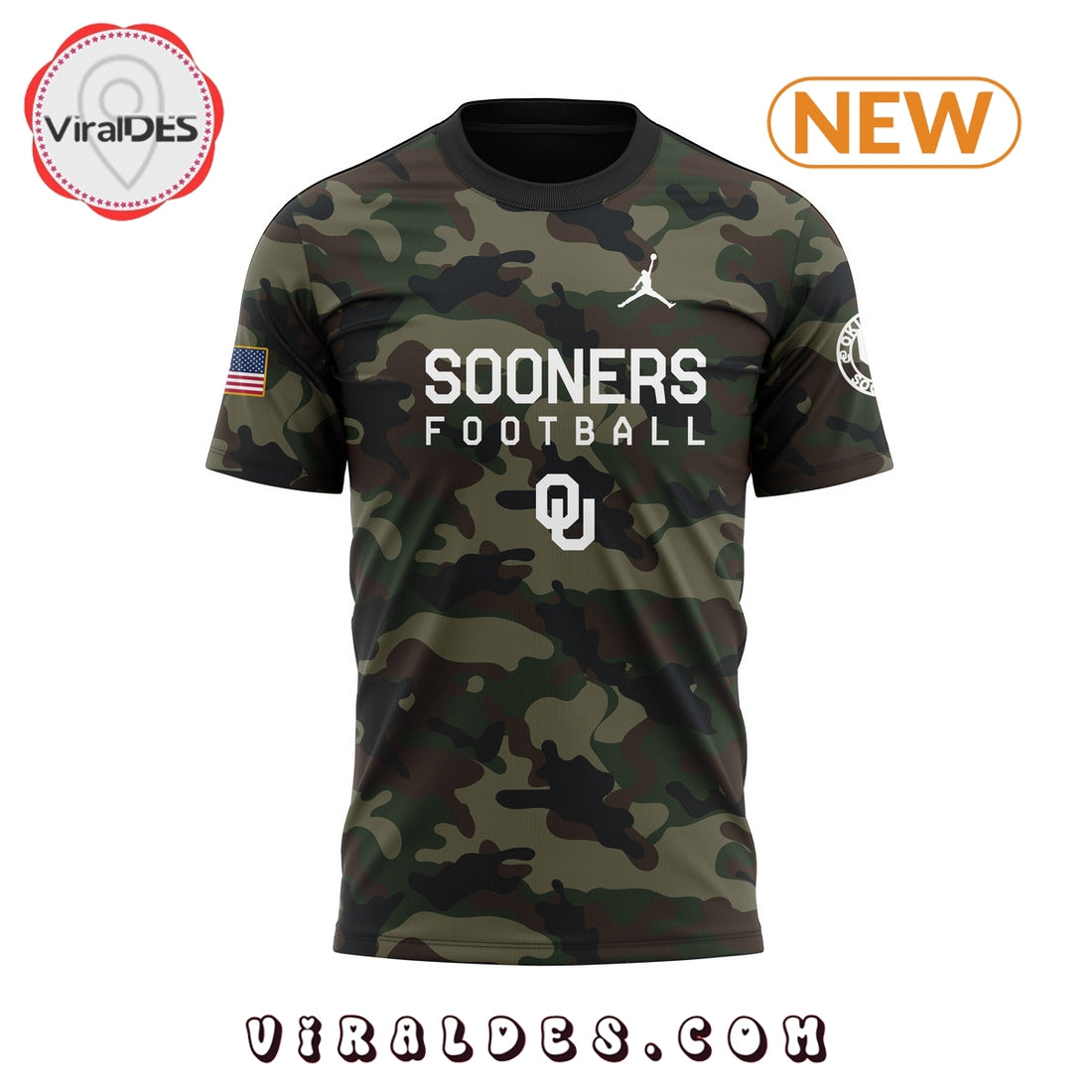 Oklahoma Sooners Football 2024 Camo Hoodie