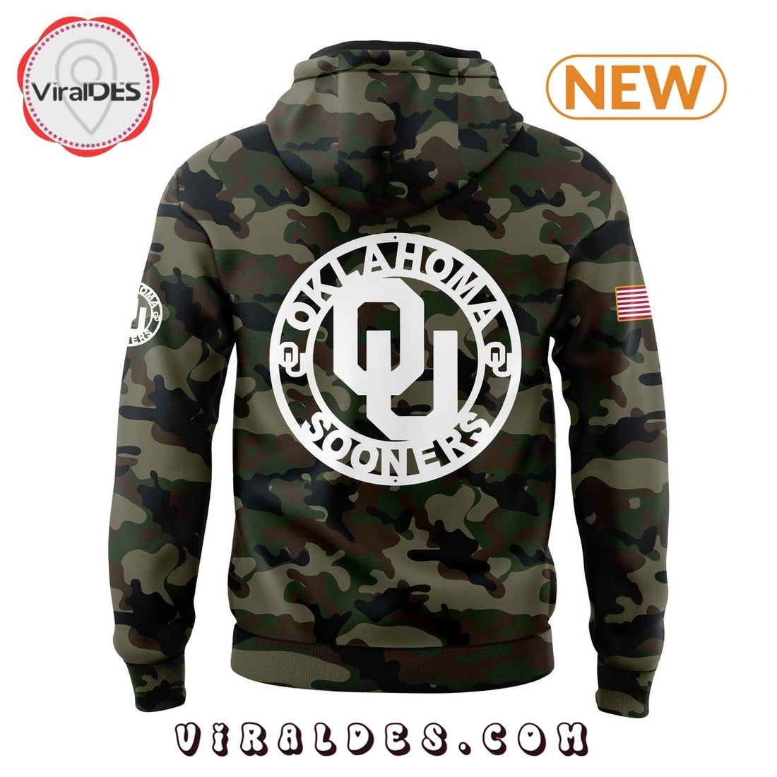 Oklahoma Sooners Football 2024 Camo Hoodie, Jogger, Cap