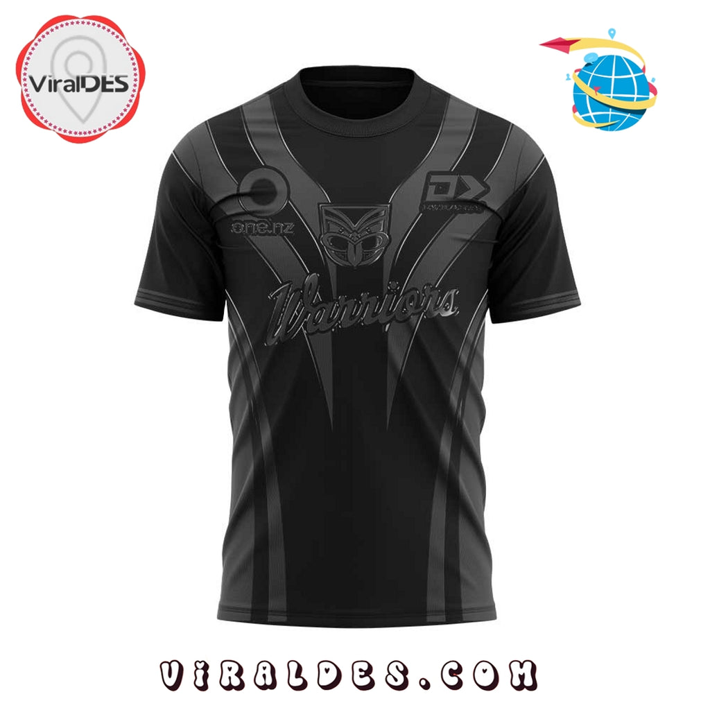 One NZ Warriors Back In Black Limited Edition Hoodie