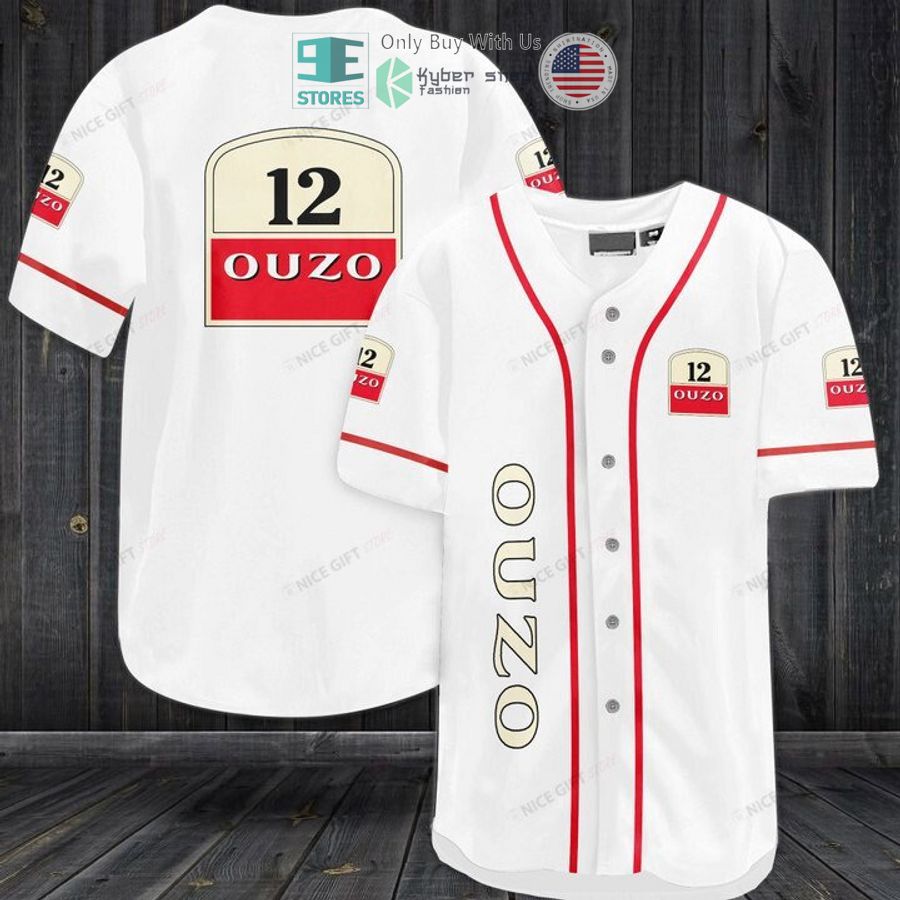 BEST Ouzo logo white Baseball Jersey
