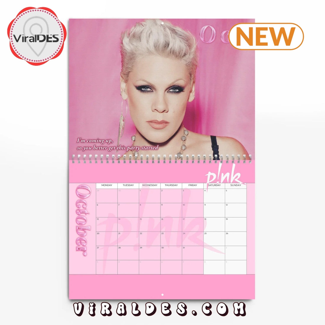 P!nk 2025 Happy New Year Calendar
