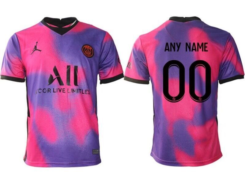paris saint-germain custom pink soccer jersey