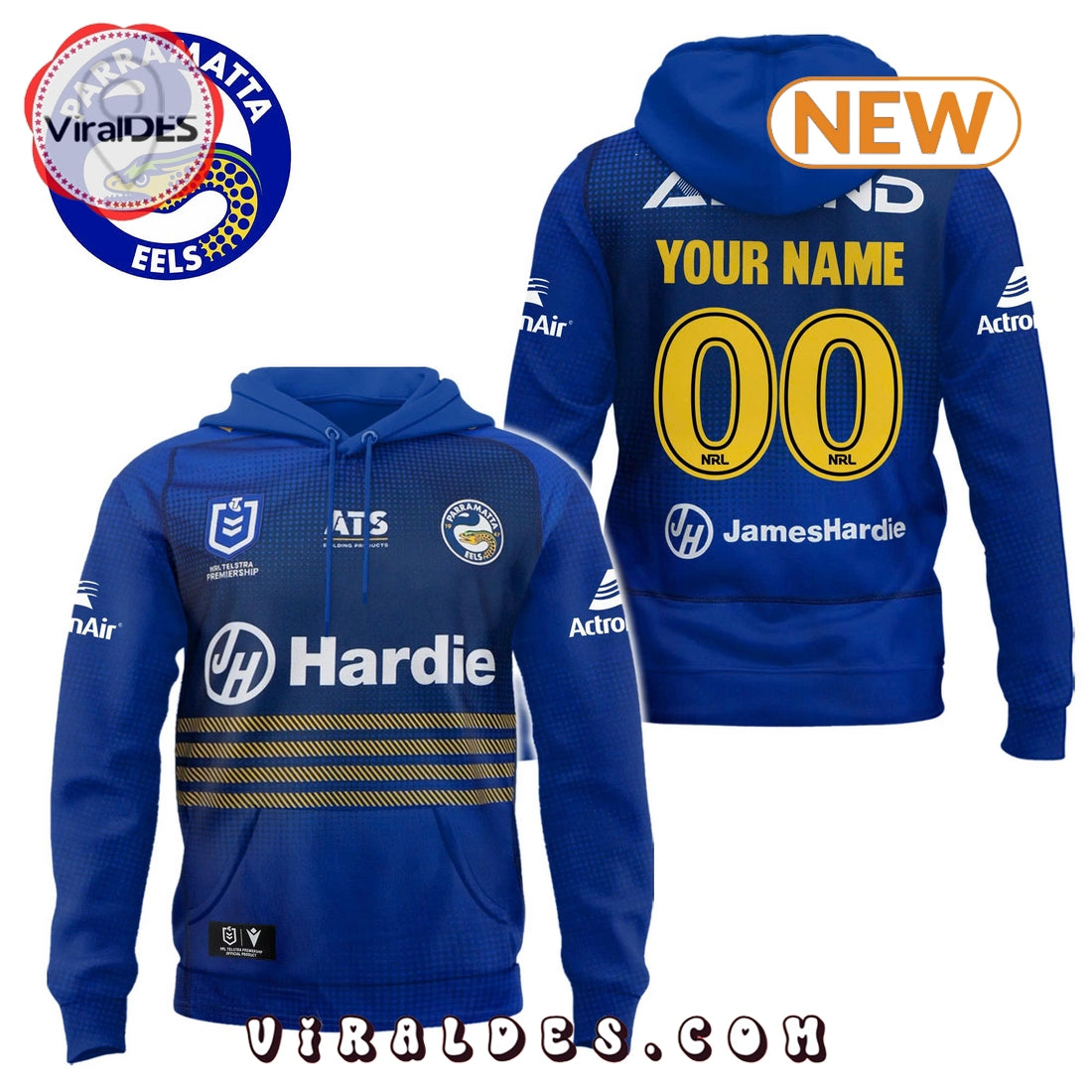Parramatta Eels 2025 Custom Limited Hoodie