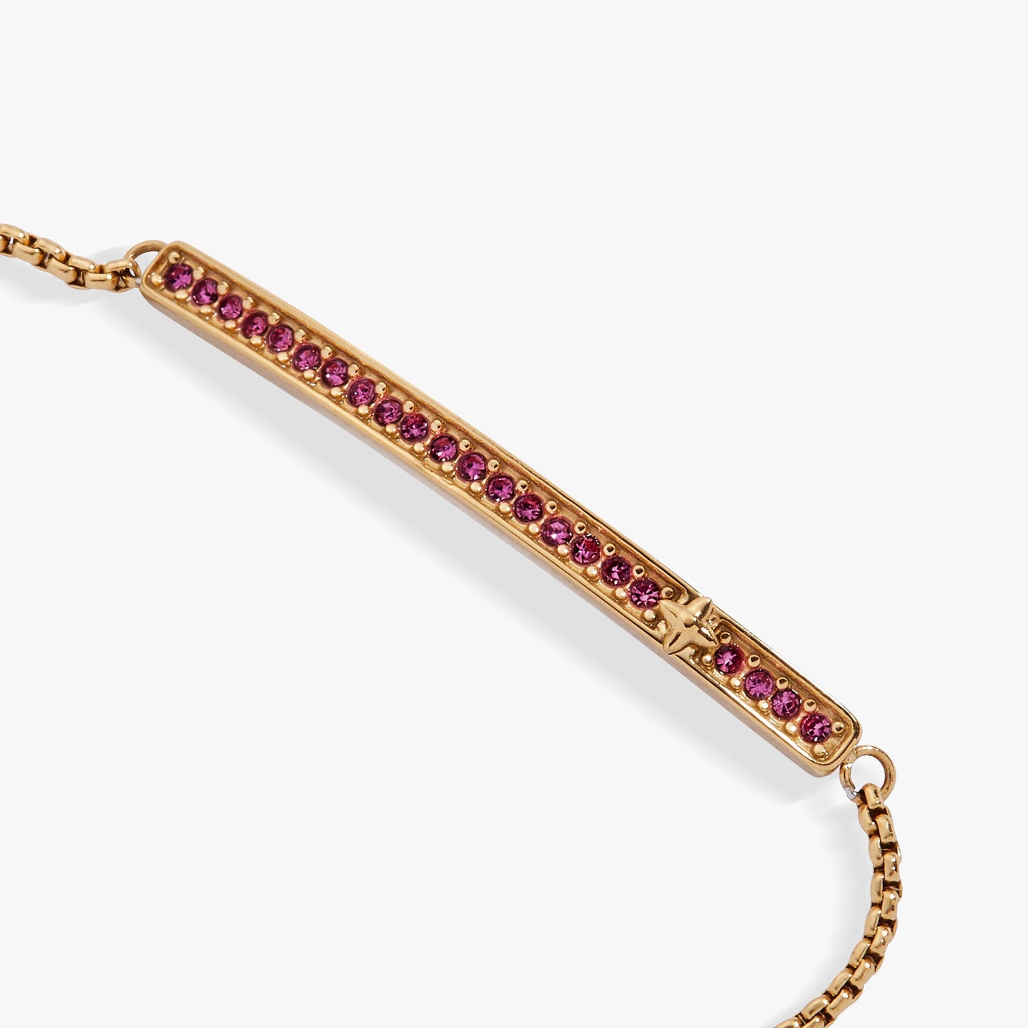 February Everyday Birthstone Pave Bolo Bracelet