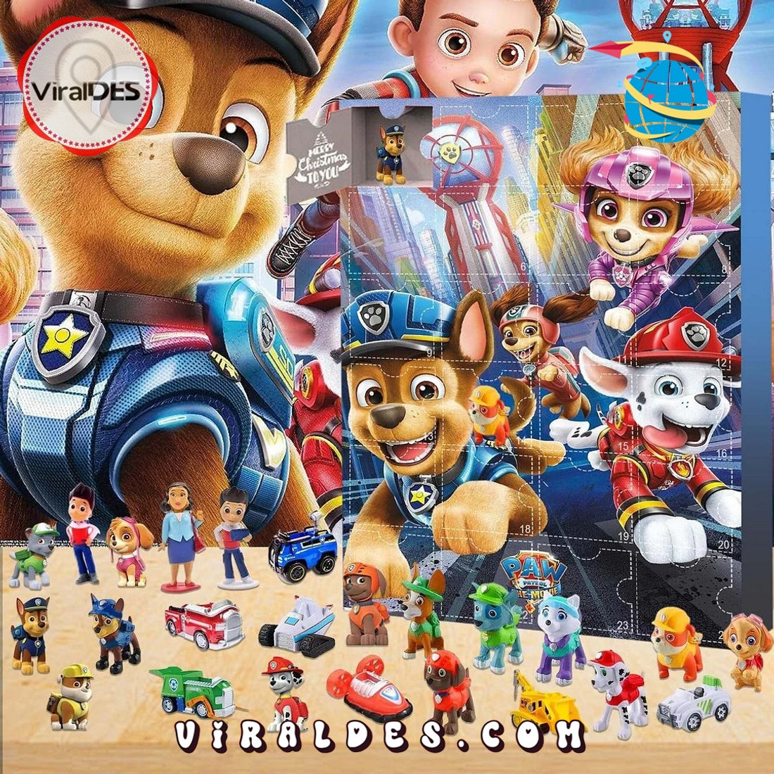 Paw Patrol Advent Calendar, The One With 24 Little Door