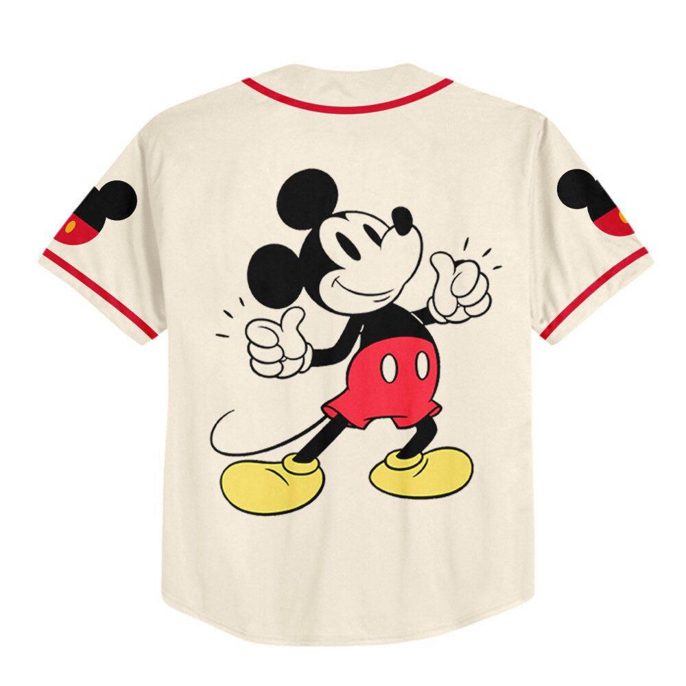 Personalize Jersey Mickey: Disney Baseball Sports Jersey Perfect Gift for Fans Best Birthday Gift - Bafud