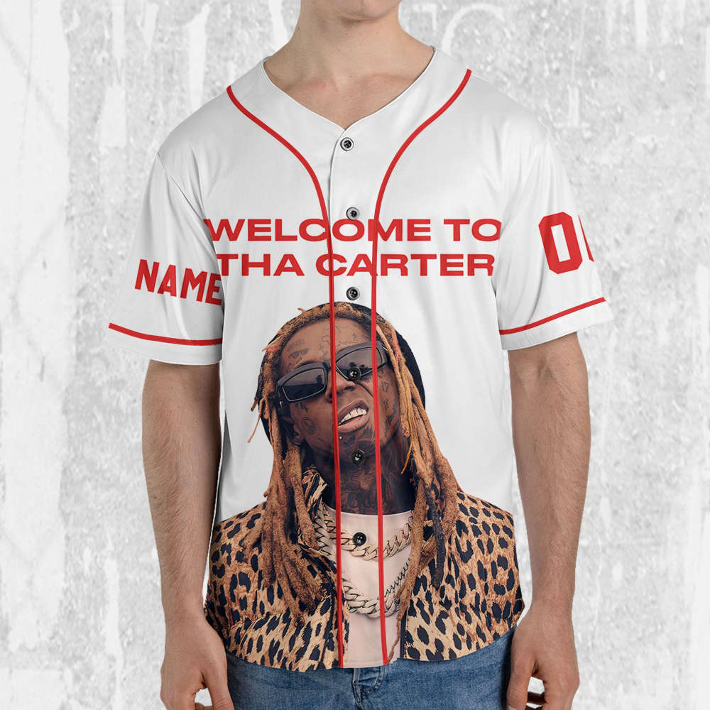 Personalize Lil Wayne Welcome To Tha Carter White Color Jersey, Custom Baseball Jersey - lylyprint.com... (Image 3)