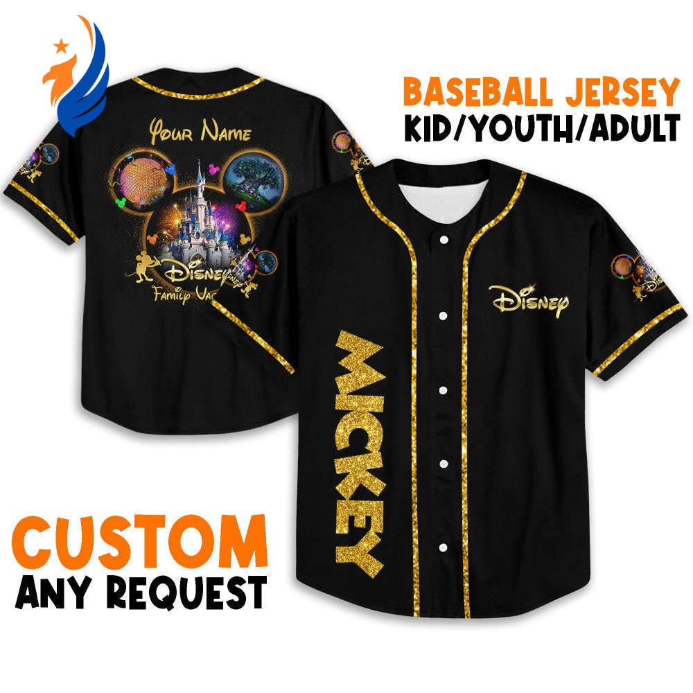 Personalize Mickey Jersey: Disney Baseball Sports Gift for Fans - Best Birthday Surprise! - Bafud