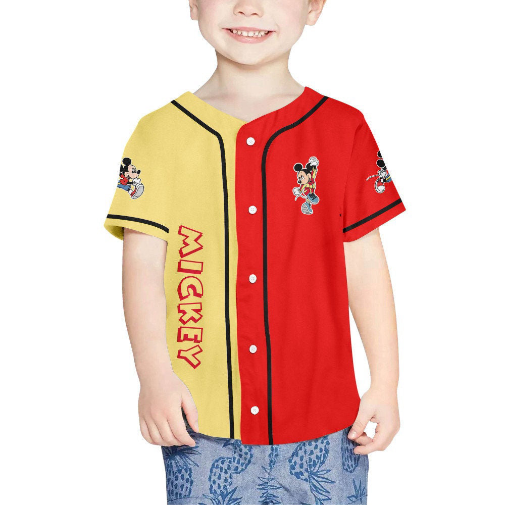 Custom Mickey Sport Run Jersey - Disney Baseball Sports Gift for Fans Best Birthday Gift - Bafud