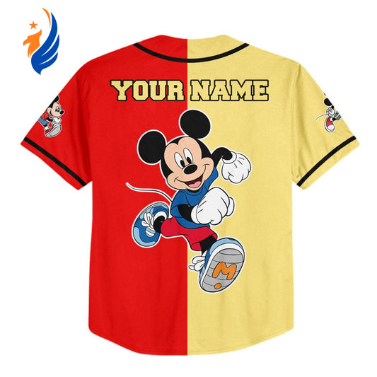 Custom Mickey Sport Run Jersey - Disney Baseball Sports Gift for Fans Best Birthday Gift - Bafud