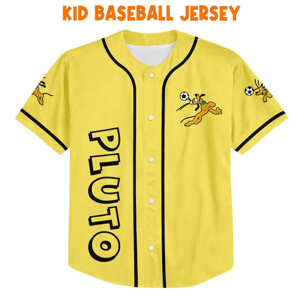 Personalize Pluto vs Mickey Jersey - Disney Baseball Sports Gift Perfect Birthday Gift for Fans Cute Disney Merchandise - Bafud