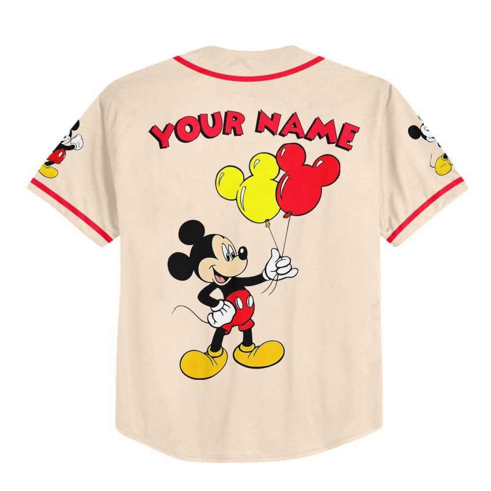 Vintage Disney Mickey Love Life: Personalized Baseball Jersey for Fans - Cute Disney Gifts - Bafud