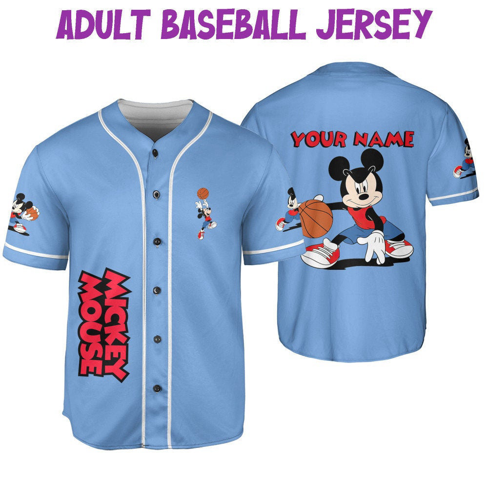 Vintage Disney Mickey Mouse Basketball Jersey - Perfect Gift for Disney Fans! - Bafud