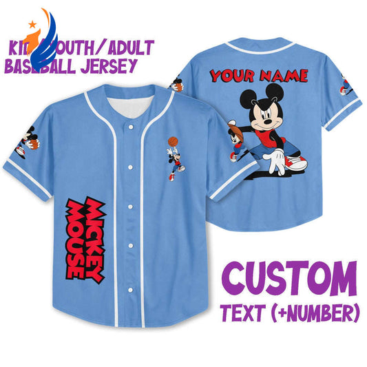 Vintage Disney Mickey Mouse Basketball Jersey - Perfect Gift for Disney Fans! - Bafud