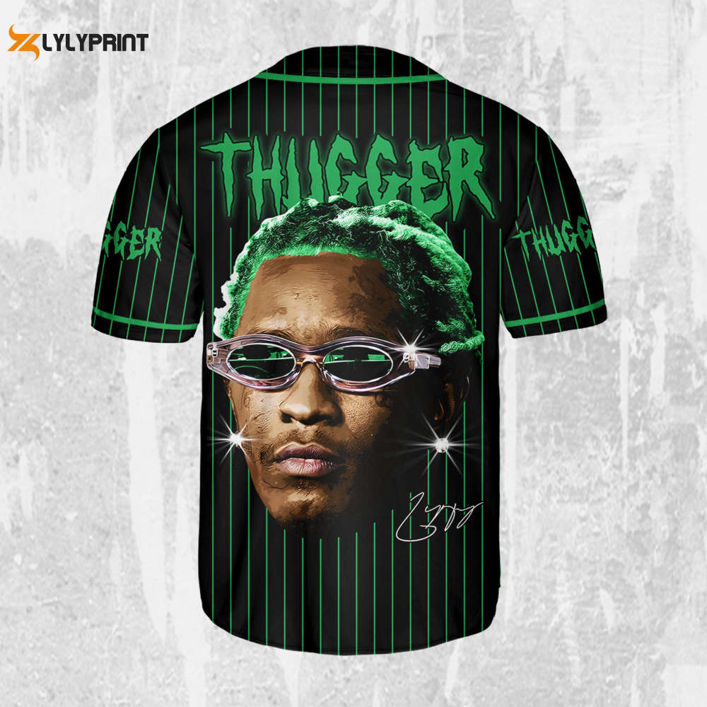 Personalize Young Thug Black And Green Jersey, Young Thug Baseball Jersey - lylyprint.com T-Shirts, Hoodie,... (Image 2)