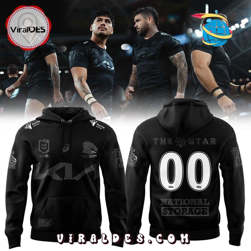 Personalized Brisbane Broncos The Star Black Hoodie