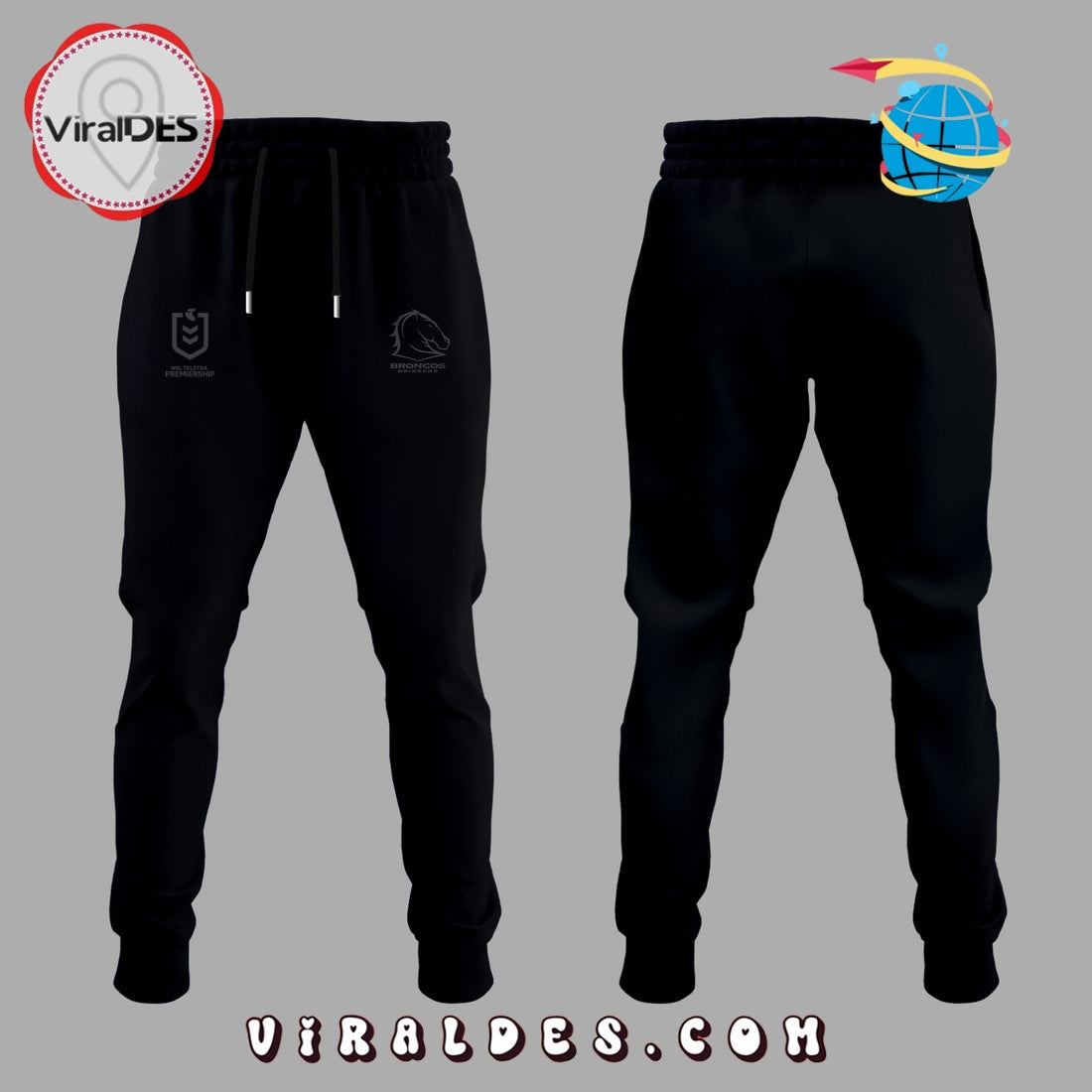 Personalized Brisbane Broncos The Star Black Hoodie, Long Pants