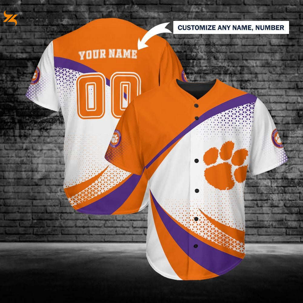Personalized Clemson Tigers Baseball Jersey Custom Name For Fans BJ0146 - lylyprint.com T-Shirts, Hoodie,... (Image 1)