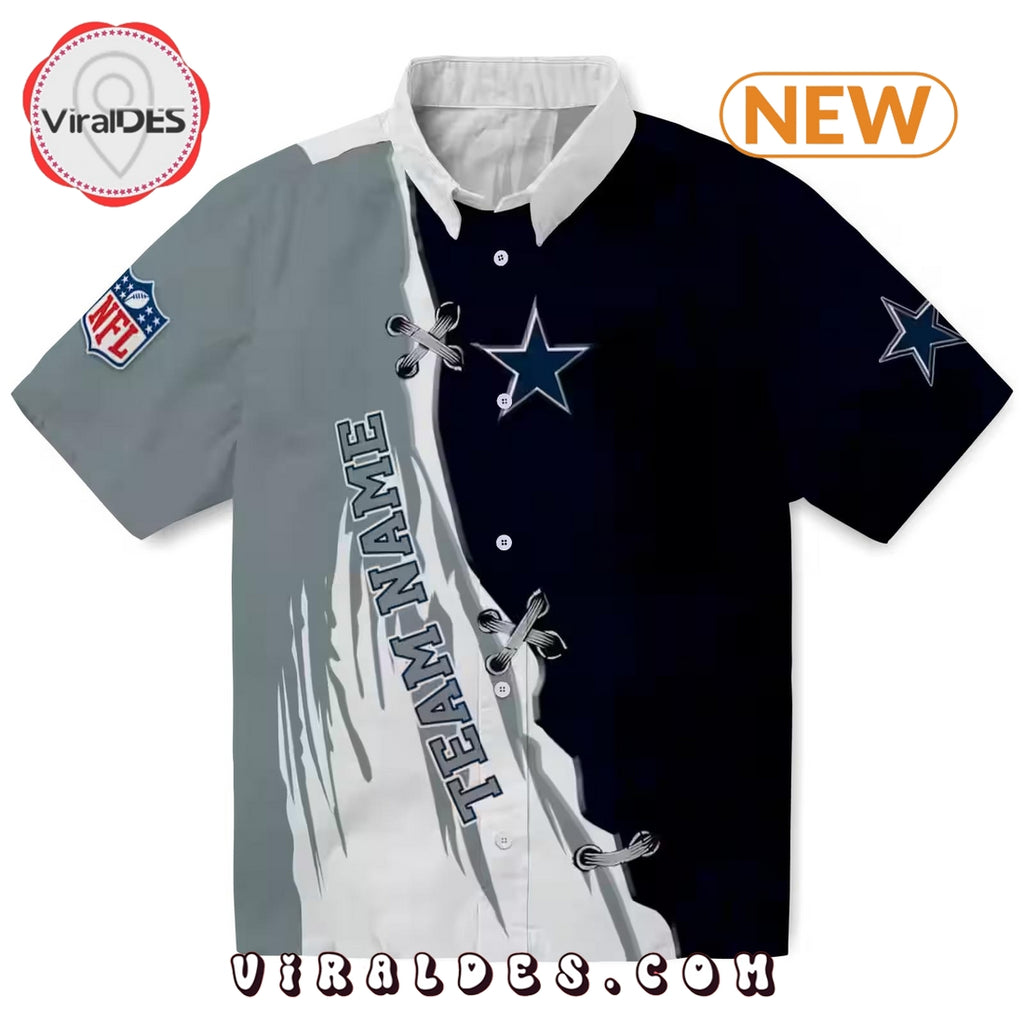 Personalized Dallas Cowboys Edgy Streaks Hawaiian Shirt