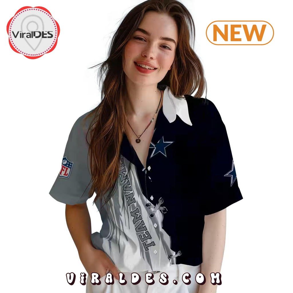 Personalized Dallas Cowboys Edgy Streaks Hawaiian Shirt