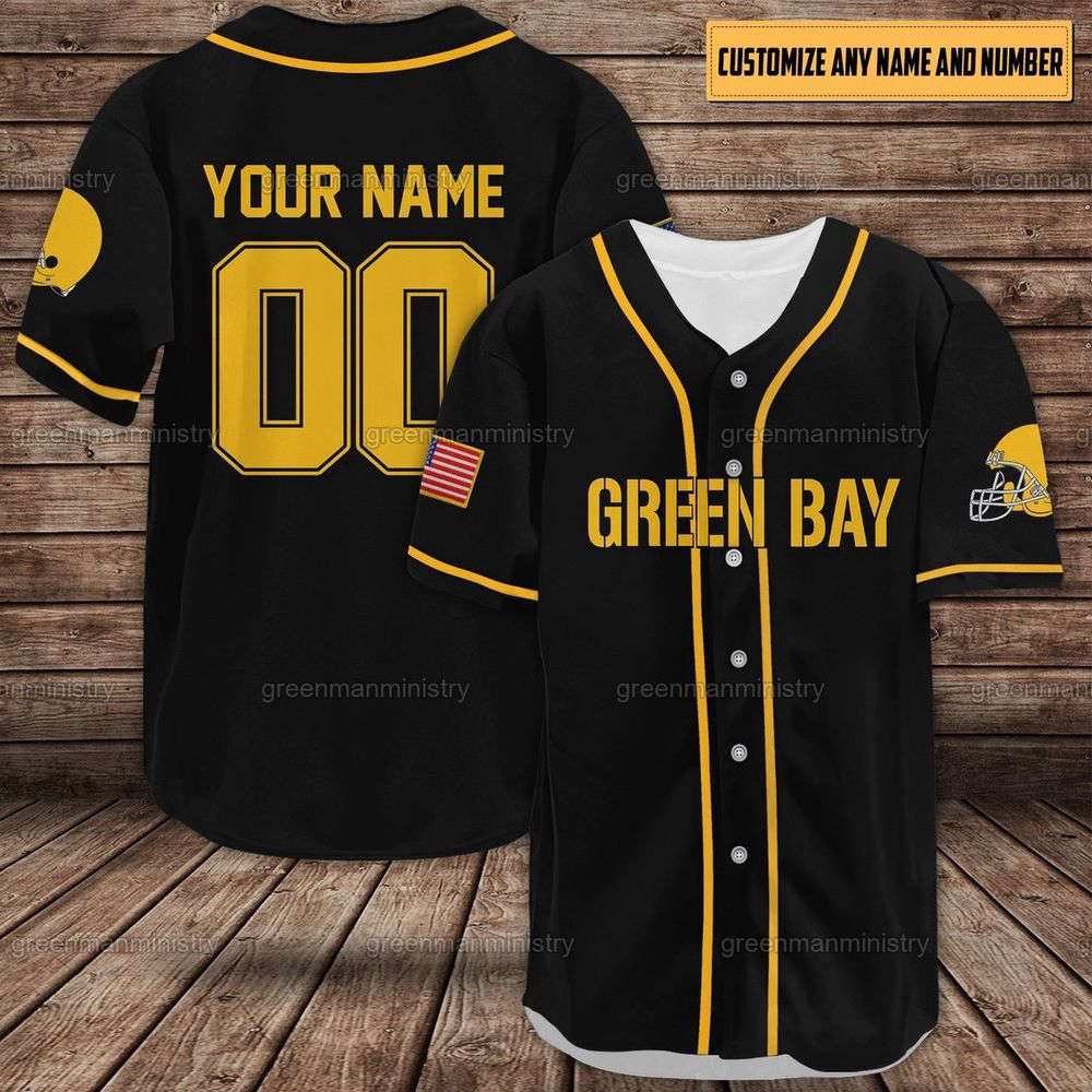 Personalized Green Bay Baseball Shirt, Green Bay Baseball Jersey (Image 3)