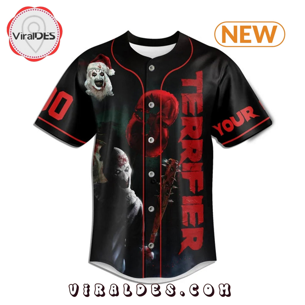 Personalized Terrifier 3 Baseball Jersey