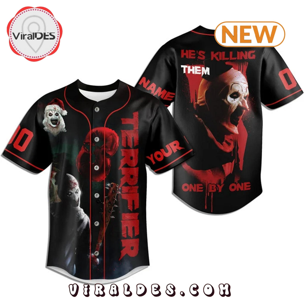 Personalized Terrifier 3 Baseball Jersey
