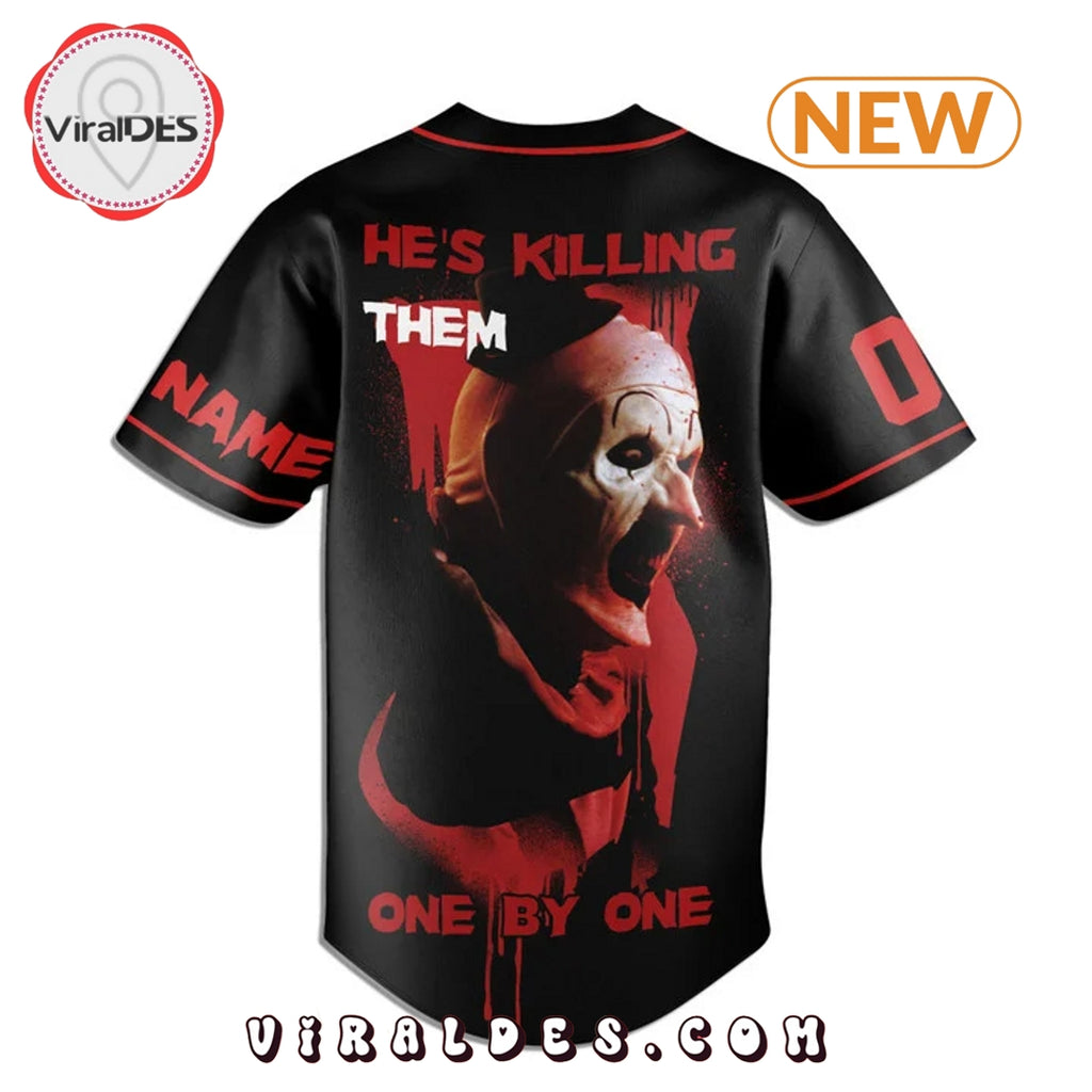 Personalized Terrifier 3 Baseball Jersey