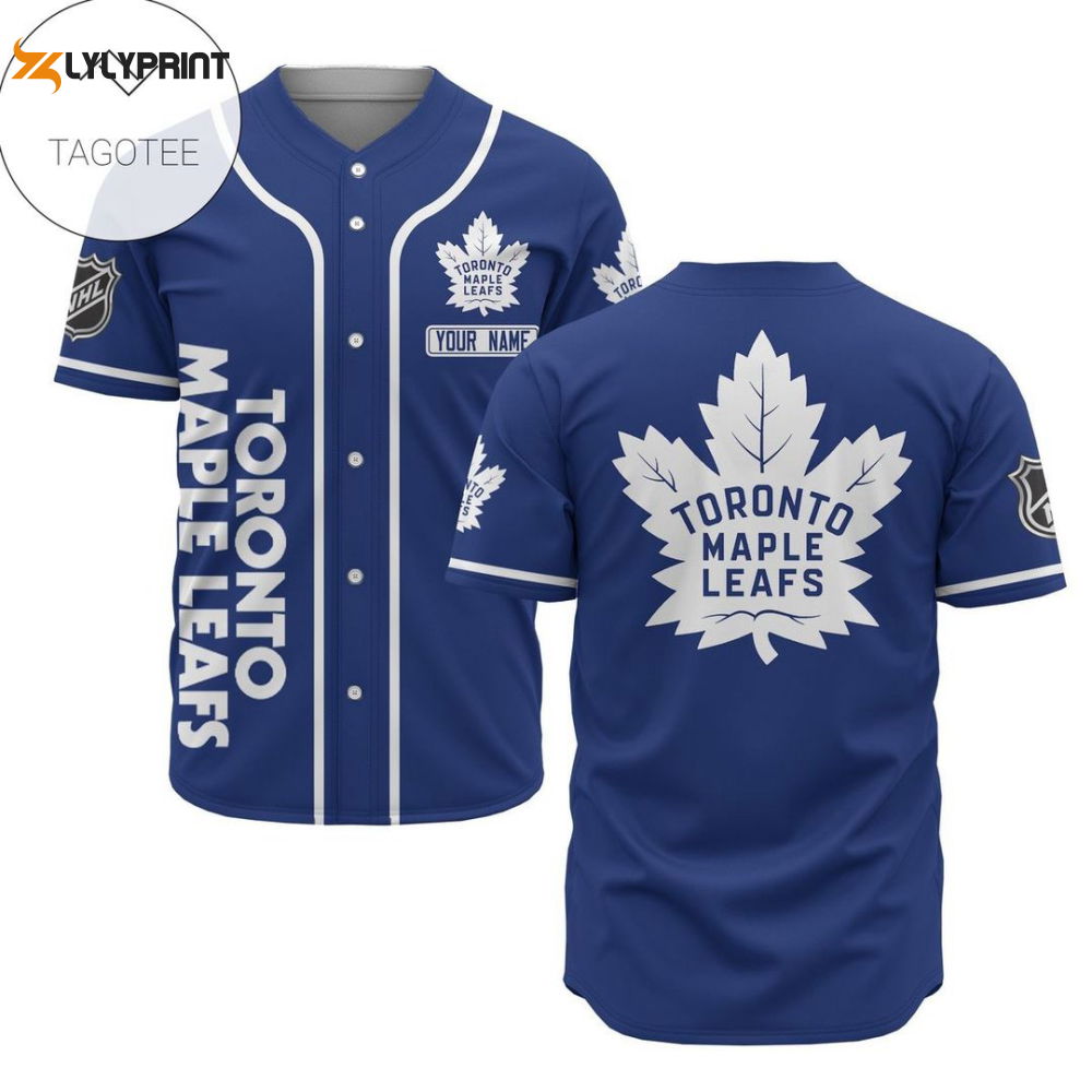 Personalized Toronto Maple Leafs Baseball Jersey Custom For Fans BJ0129 - lylyprint.com T-Shirts, Hoodie,... (Image 1)