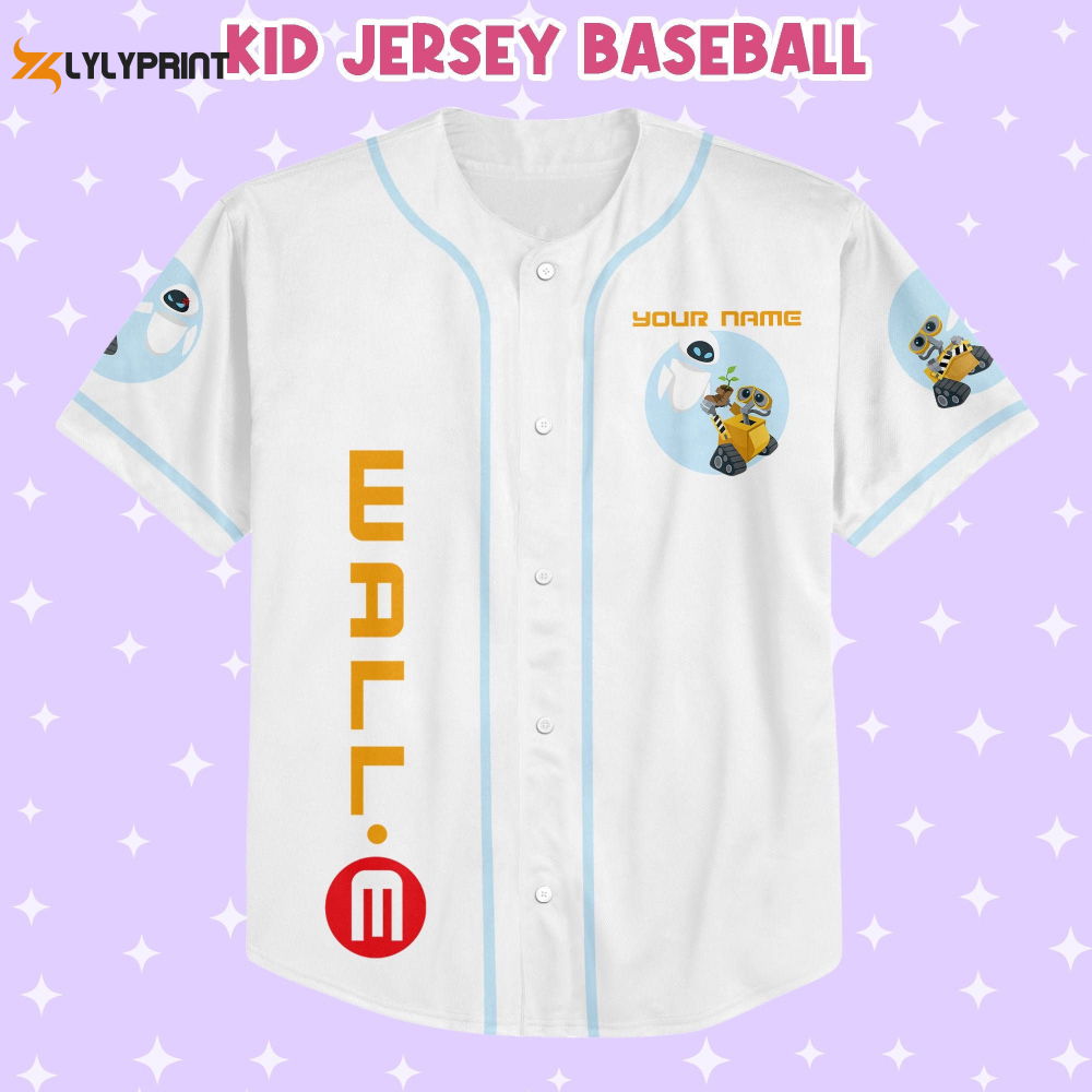 Personalized Wall E Eve illustration Baseball Jersey - lylyprint.com T-Shirts, Hoodie, Sweatshirt | WearSparks.com (Image 2)