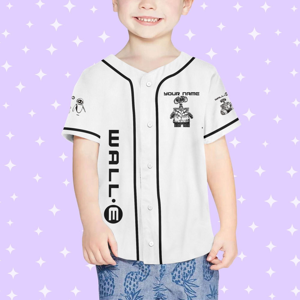 Personalized Wall E Eve Sketch Baseball Jersey - lylyprint.com T-Shirts, Hoodie, Sweatshirt | WearSparks.com (Image 4)