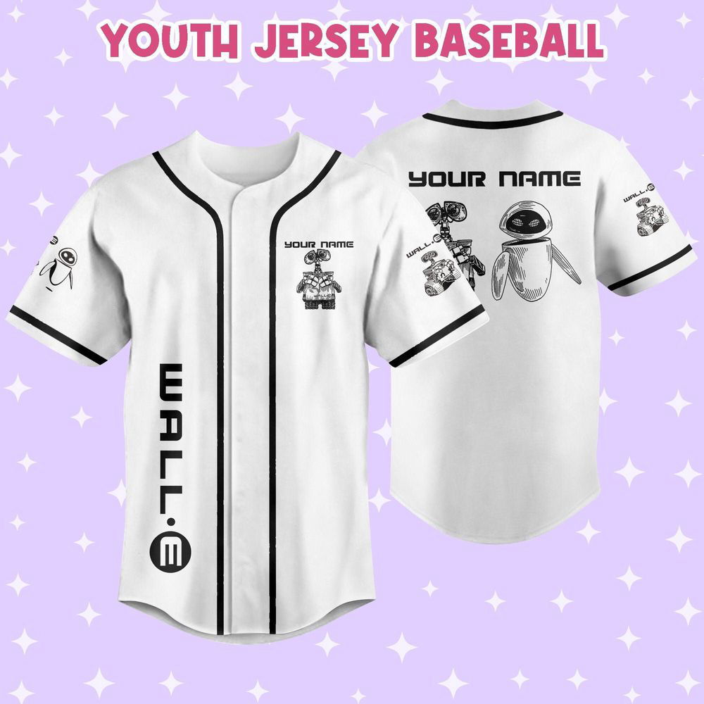 Personalized Wall E Eve Sketch Baseball Jersey - lylyprint.com T-Shirts, Hoodie, Sweatshirt | WearSparks.com (Image 5)
