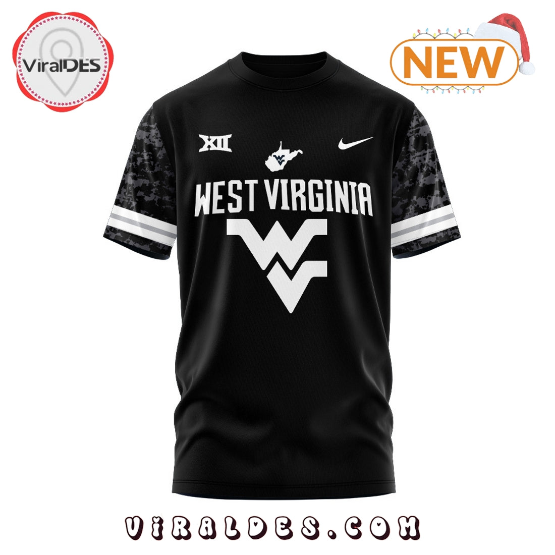 Personalized West Virginia Football Black Version Hoodie