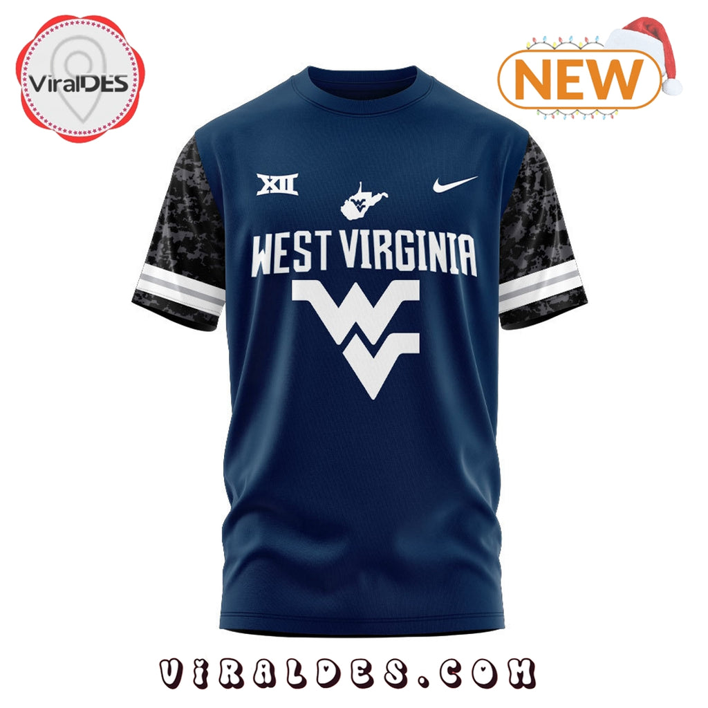 Personalized West Virginia Football Navy Version Hoodie