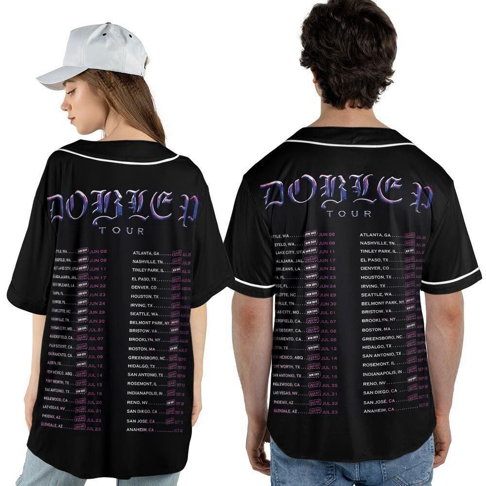 Peso Pluma Music Baseball Jersey For Men Women, Peso Pluma Doble P Tour 2023 Shirt - lylyprint.com