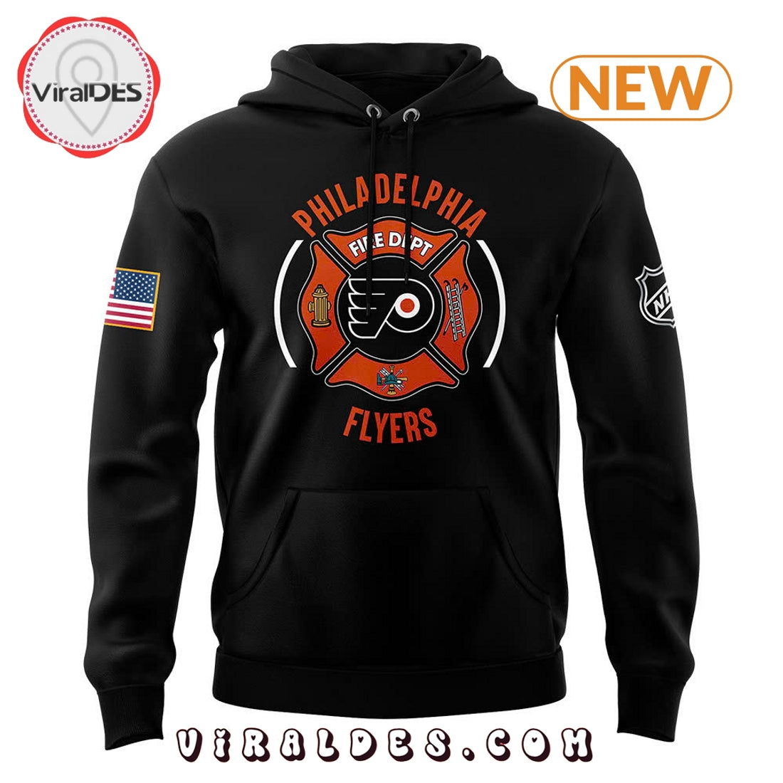 Philadelphia Flyers 2024 Firefighter Appreciation Hoodie