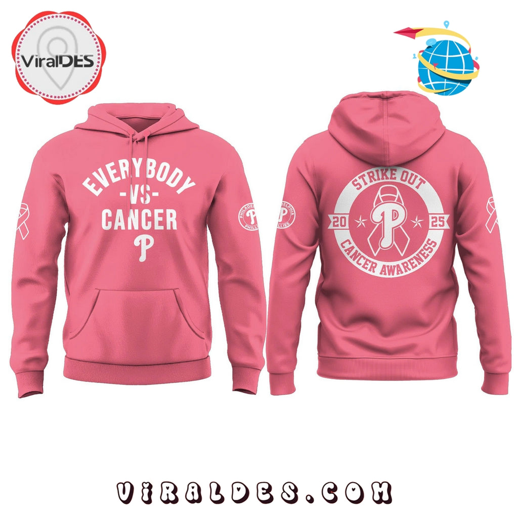 Philadelphia Phillies 2025 Cancer Awareness Day Hoodie, Long Pants