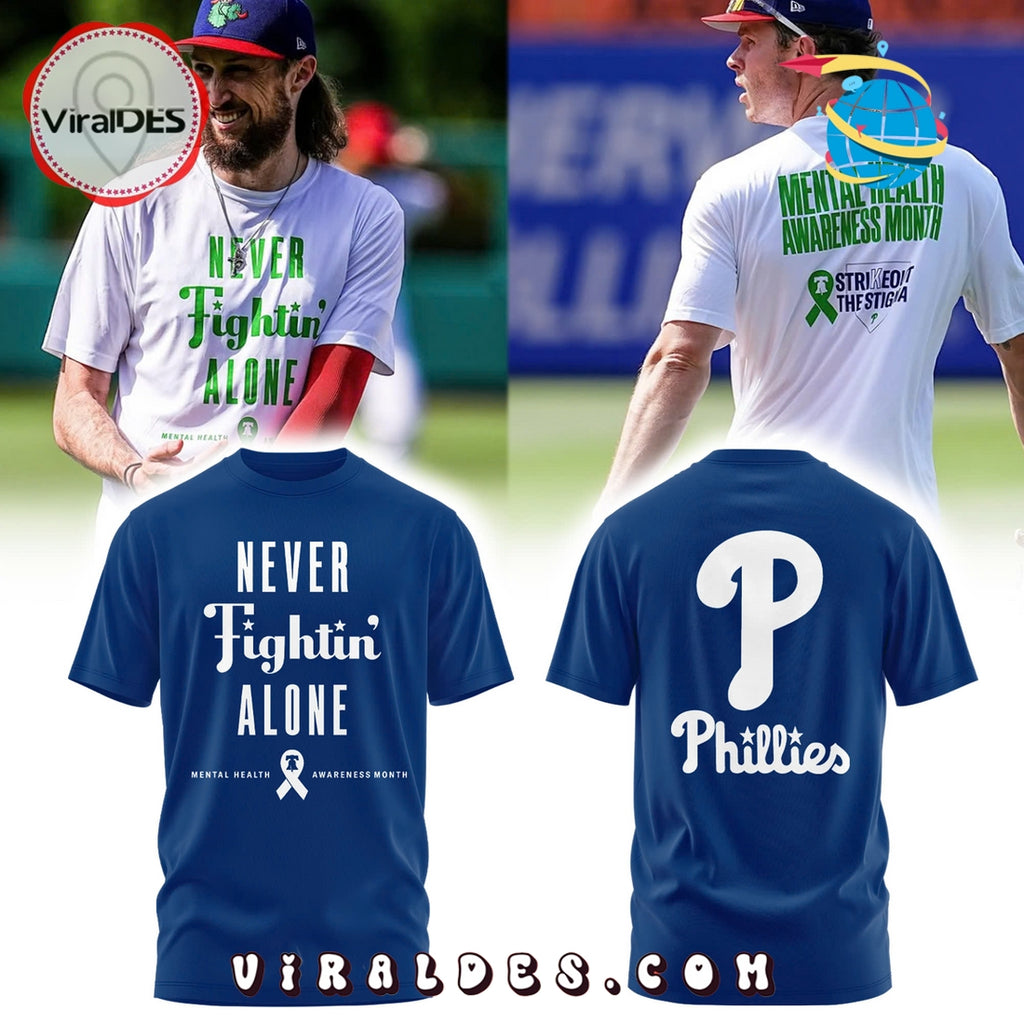 Philadelphia Phillies Mental Health Awareness Navy Hoodie